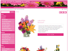 Tablet Screenshot of lovestopflowers.com